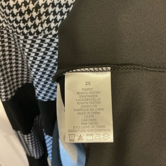 Michel Studio Black and White Checkered Midi Dress - Picture 7 of 13